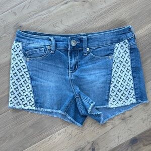 Seven7 Sky Blue Denim Shorts